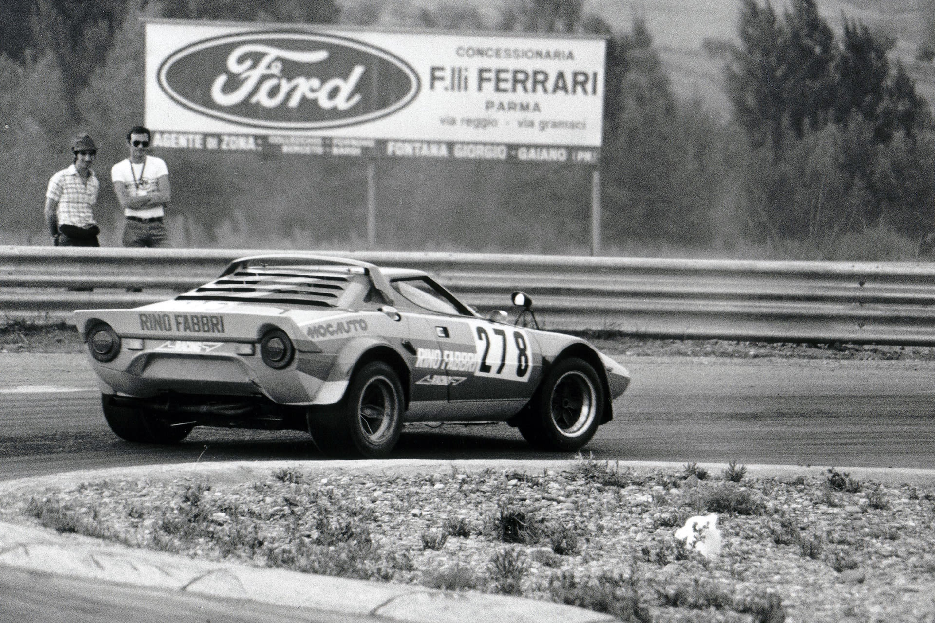 Photo Ancienne Lancia Stratos – RAC Rally 1975 – Course WRC – Tirage Neuf