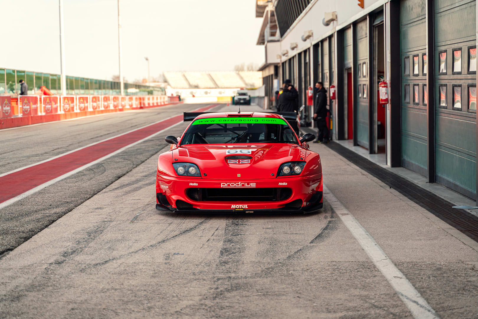 Behind the scenes with a Ferrari 550 Maranello Prodrive at the
